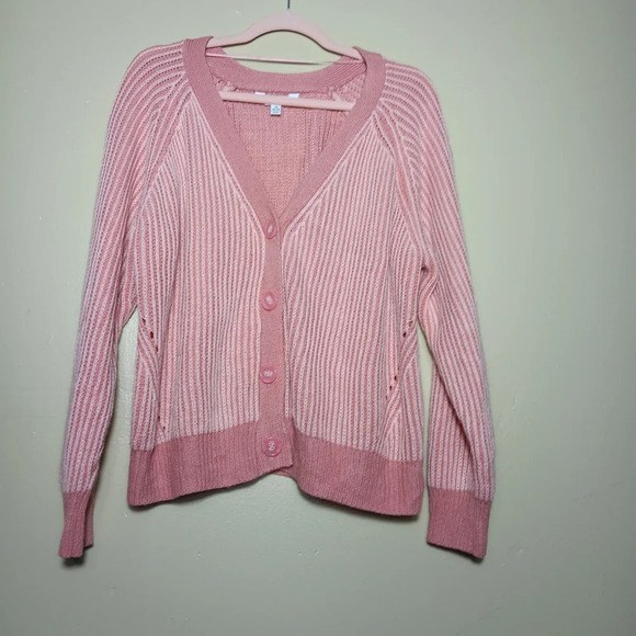 Time and Tru Sweaters - Time and Tru boyfriend cardigan sweater. Pink. Size meduim. 8-10 A bit oversized